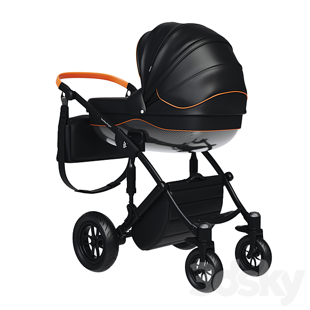 Stroller Noordline Stephania Style 3DS Max Model - thumbnail 3