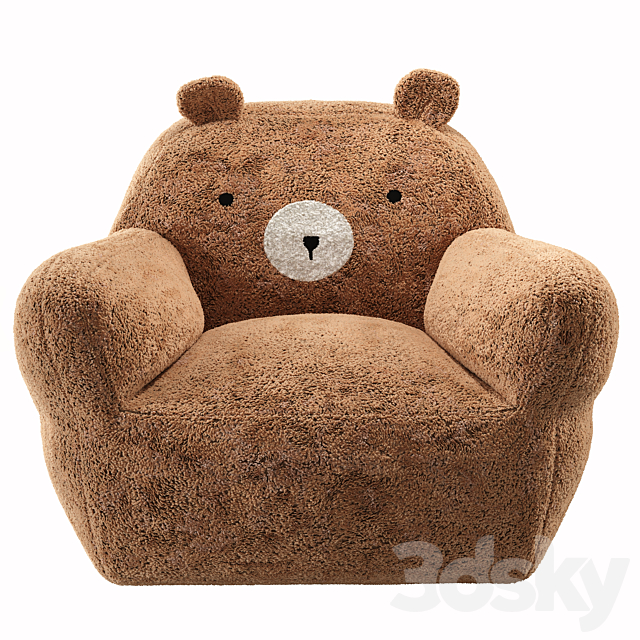 Teddy bear chair Midou La Redoute 3DS Max Model - thumbnail 2