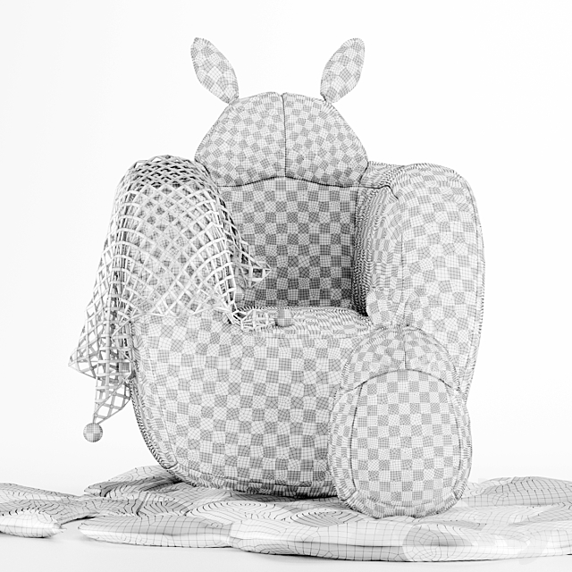 Totoro armchair 3DSMax File - thumbnail 4