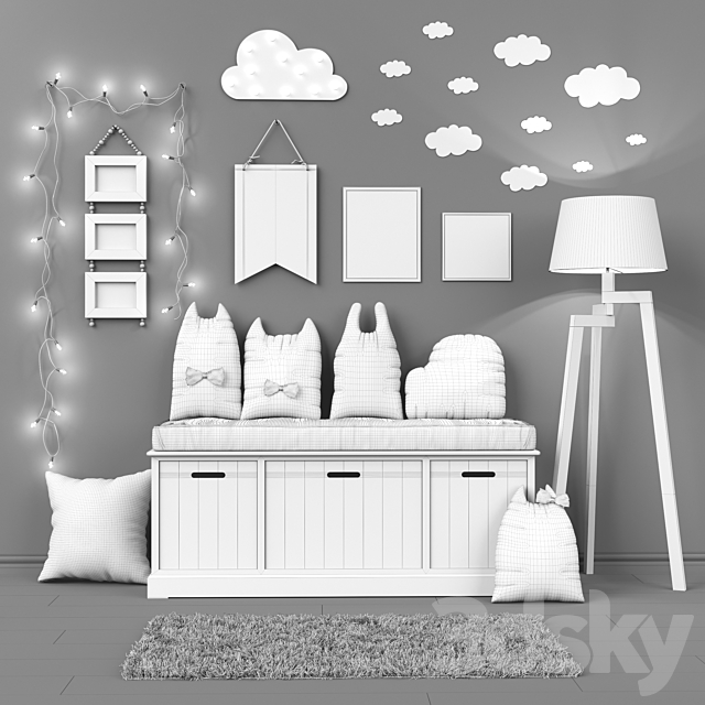 Toys and daybed PRINCETON set 15 3DSMax File - thumbnail 3