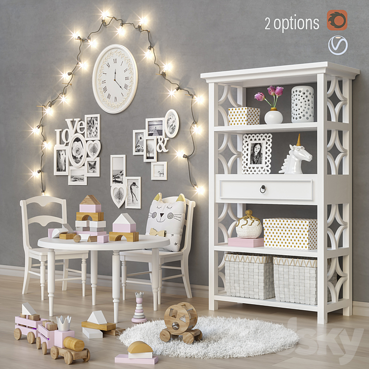 Toys and furniture (2 options) set 22 3DS Max - thumbnail 1