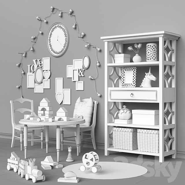 Toys and furniture (2 options) set 22 3DSMax File - thumbnail 3