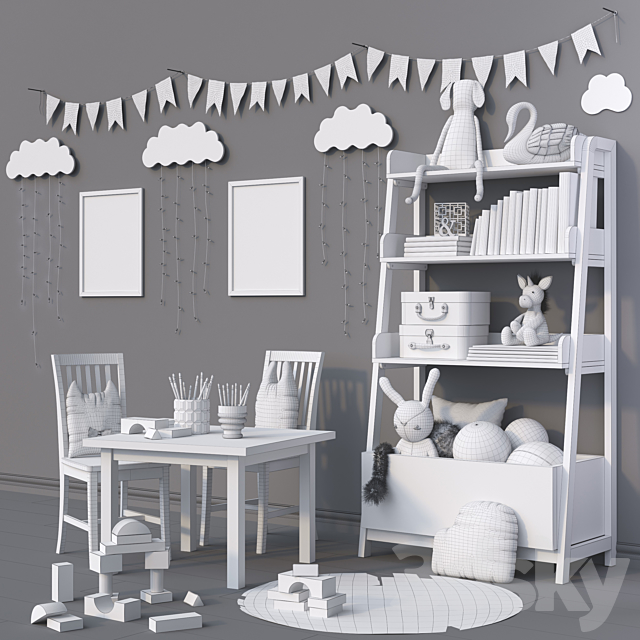 Toys and furniture (2 options) set 25 3DSMax File - thumbnail 3