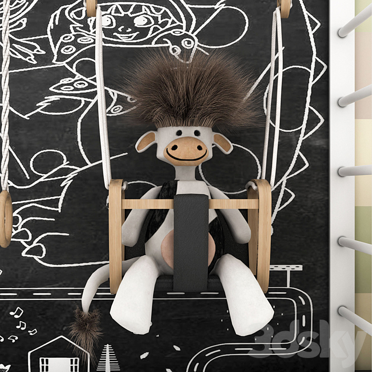 toys and furniture 3DS Max Model - thumbnail 2