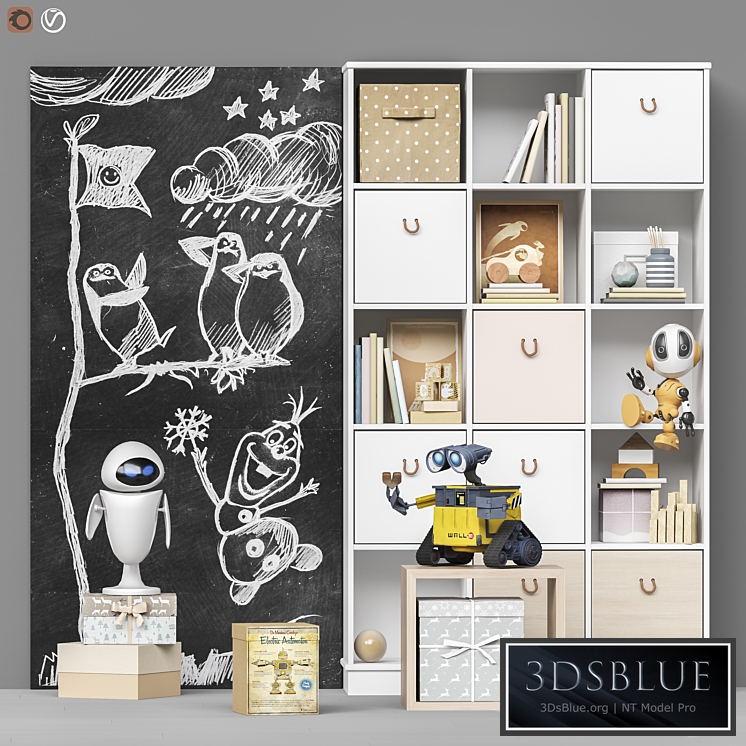 Toys and furniture set 101 3DS Max - thumbnail 3