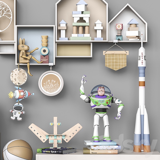 Toys and furniture set 104 3DS Max Model - thumbnail 3