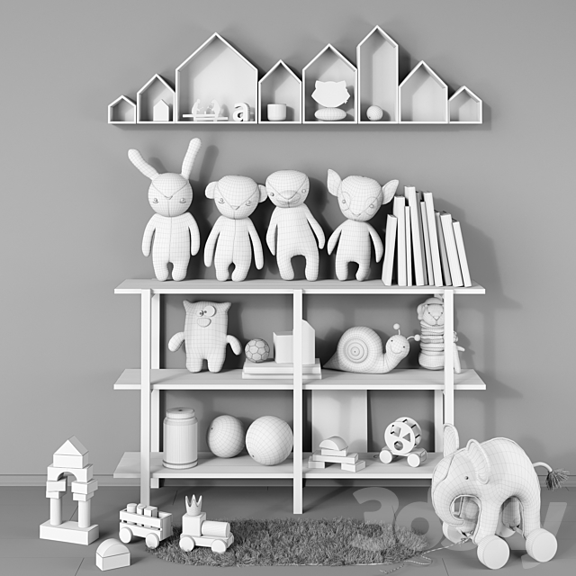 Toys and furniture set 13 3DSMax File - thumbnail 3