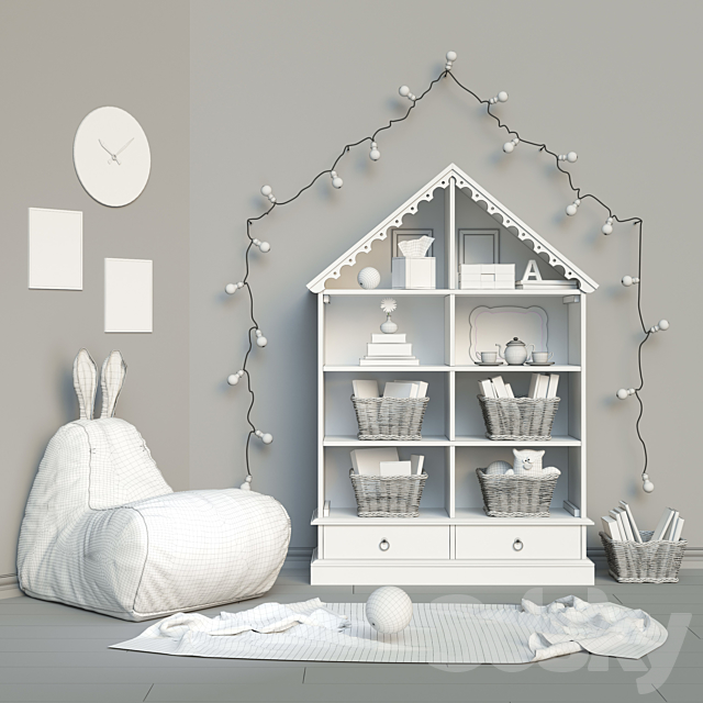 Toys and furniture set 21 3DSMax File - thumbnail 3