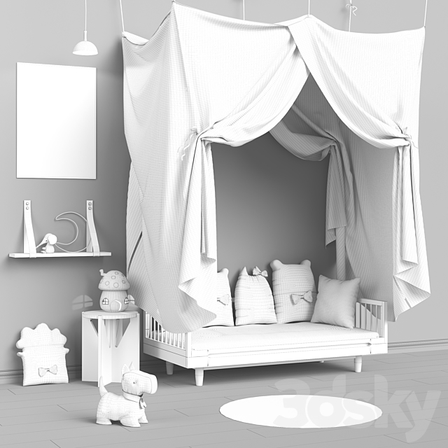 Toys and furniture set 23 3DSMax File - thumbnail 3