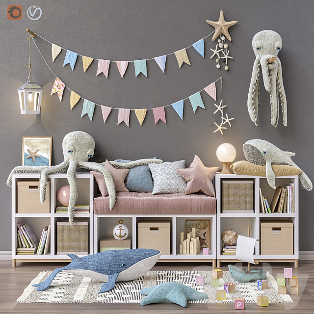 Toys and furniture set 26 3DSMax File - thumbnail 1