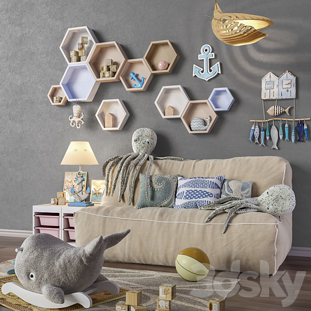 Toys and furniture set 31 3DSMax File - thumbnail 2