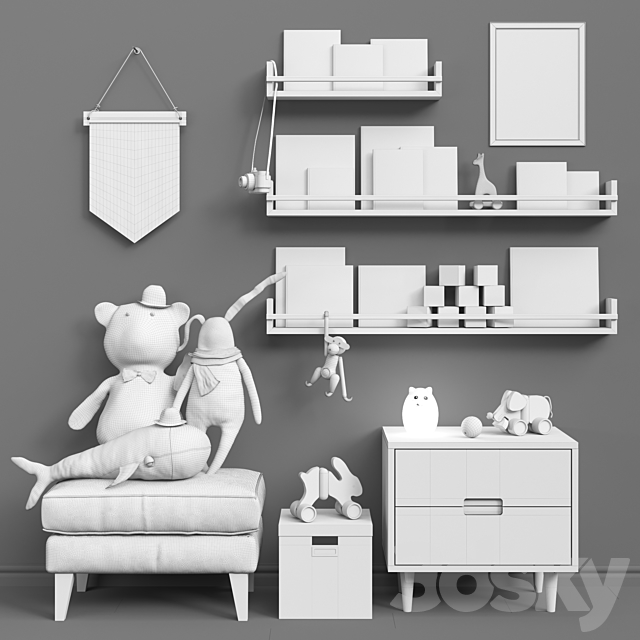 Toys and furniture set 35 3DSMax File - thumbnail 3