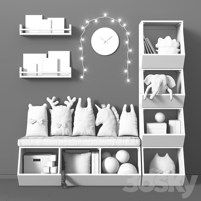 Toys and furniture set 36 3DSMax File - thumbnail 3