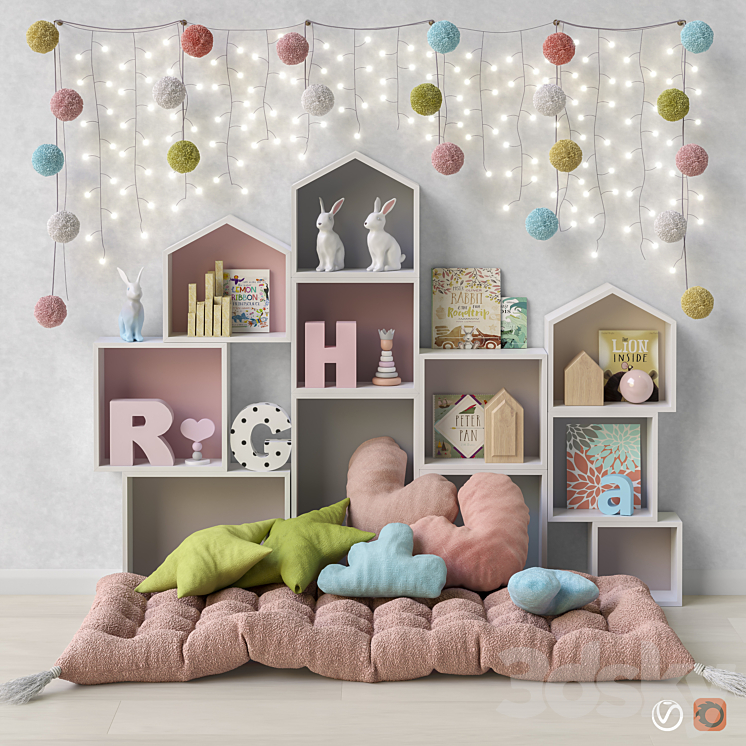 Toys and furniture set 41 3DS Max - thumbnail 1