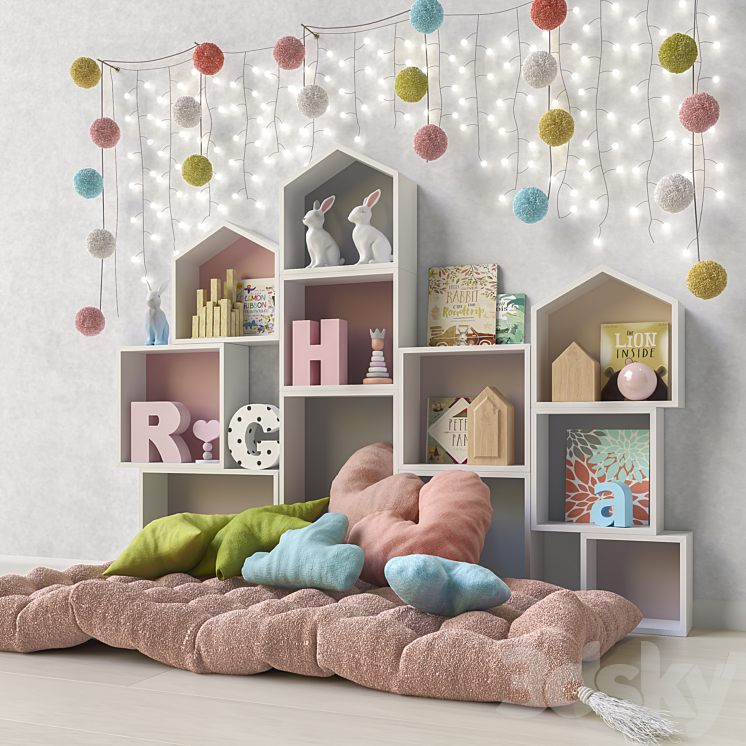 Toys and furniture set 41 3DS Max - thumbnail 2