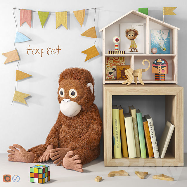 Toys and furniture SET 45 3DSMax File - thumbnail 1