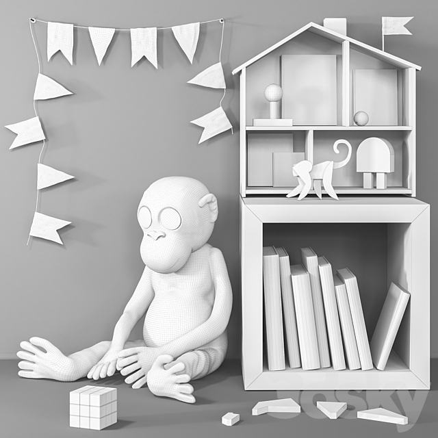 Toys and furniture SET 45 3DSMax File - thumbnail 3