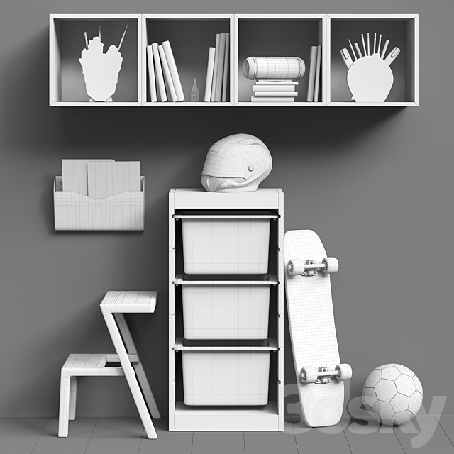 Toys and furniture set 49 3DSMax File - thumbnail 3