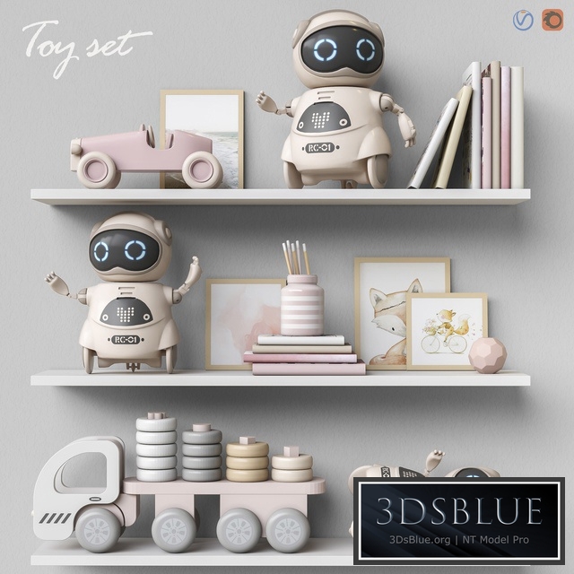 Toys and furniture set 61 3DS Max - thumbnail 3