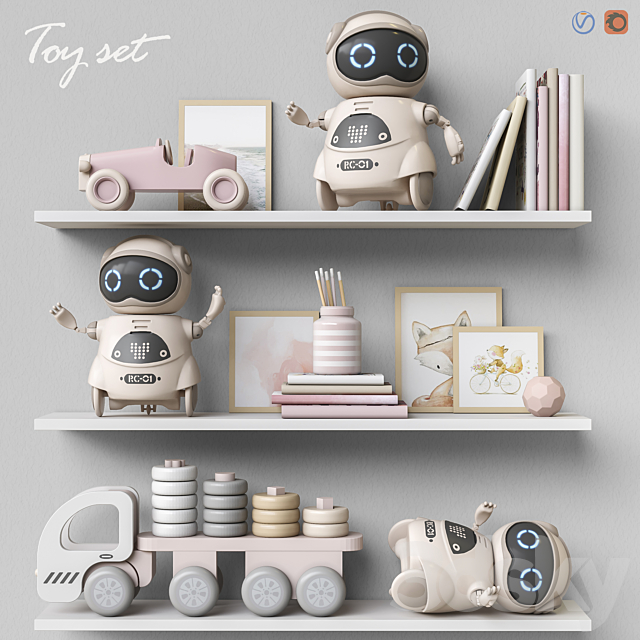 Toys and furniture set 61 3DSMax File - thumbnail 1