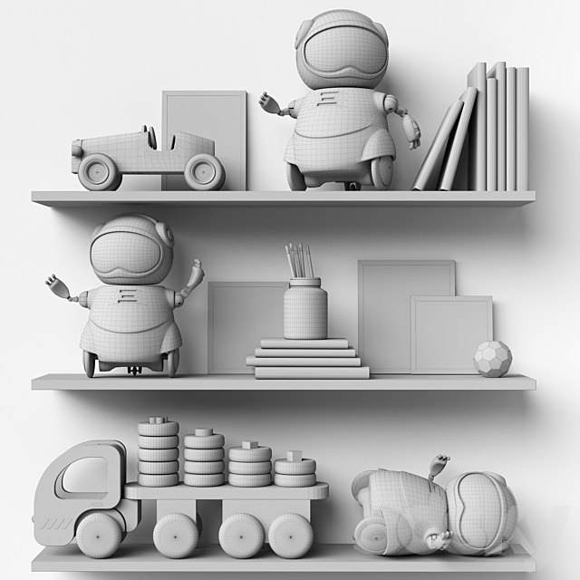 Toys and furniture set 61 3DSMax File - thumbnail 3