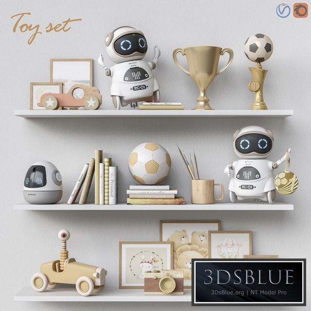 Toys and furniture set 62 3DS Max - thumbnail 3