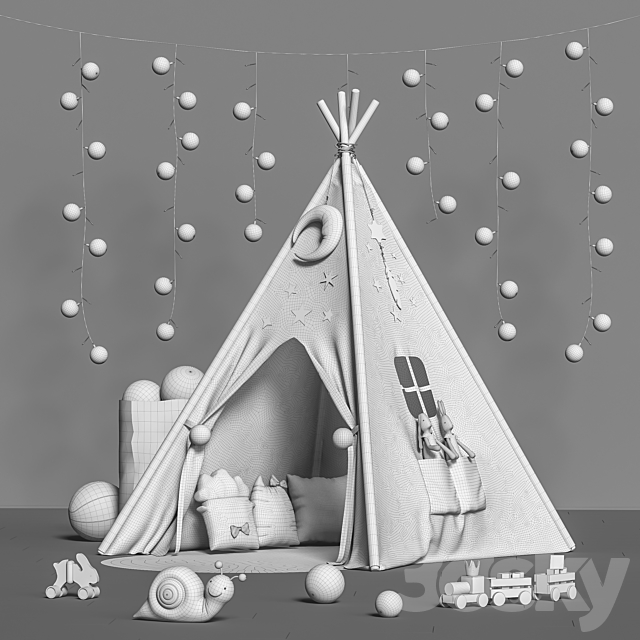 Toys and furniture set 63 3DSMax File - thumbnail 3