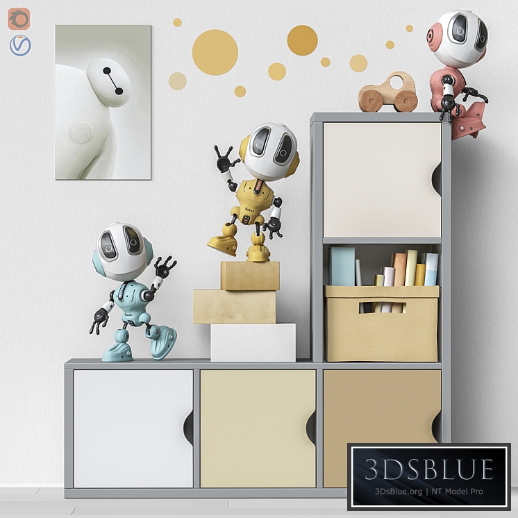 Toys and furniture set 68 3DS Max - thumbnail 3
