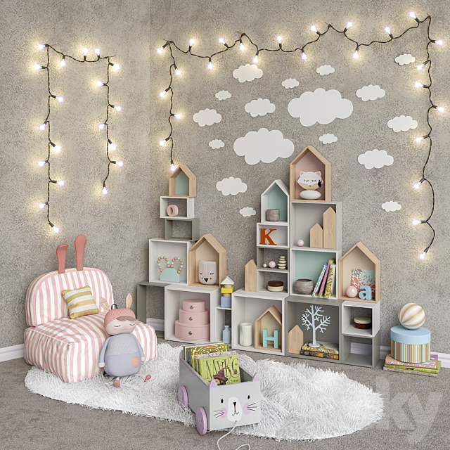 Toys and furniture set 7 3DSMax File - thumbnail 2