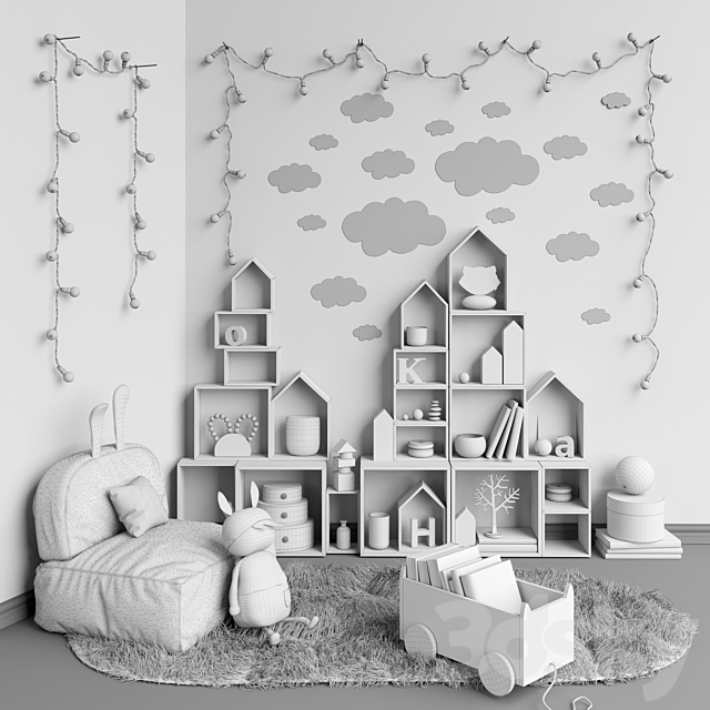 Toys and furniture set 7 3DSMax File - thumbnail 3