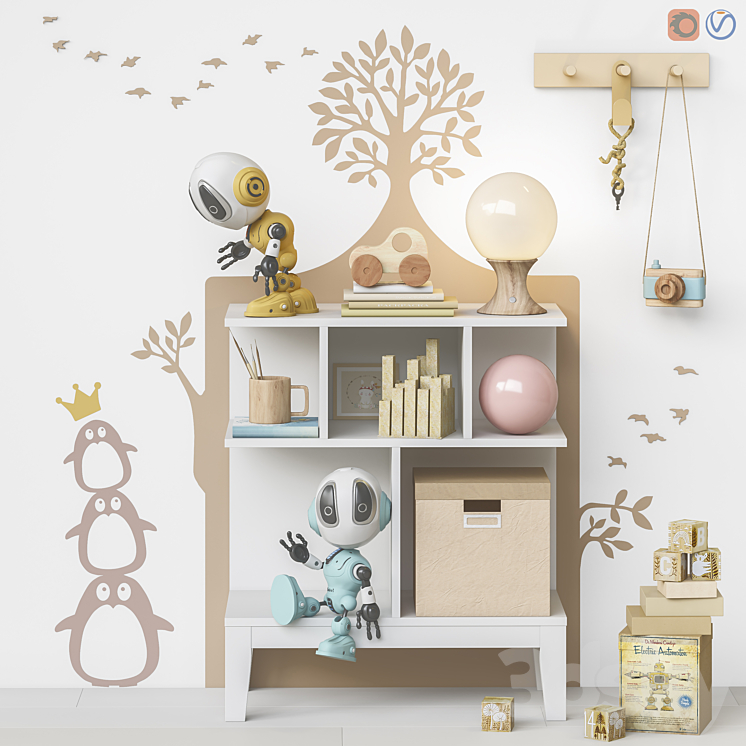 Toys and furniture set 70 (1 part) 3DS Max - thumbnail 1