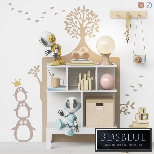 Toys and furniture set 70 (1 part) 3DS Max - thumbnail 3