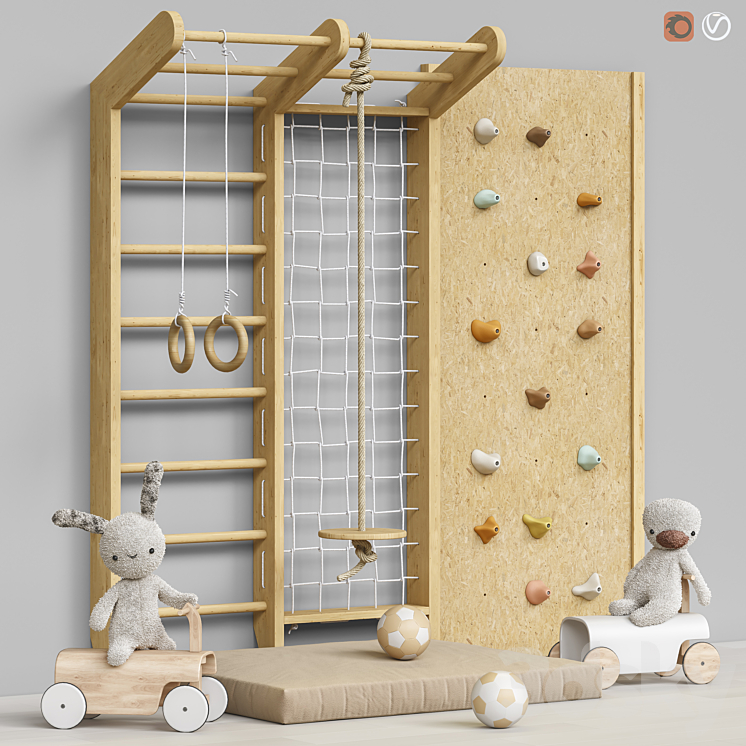 Toys and furniture set 73 3DS Max - thumbnail 1