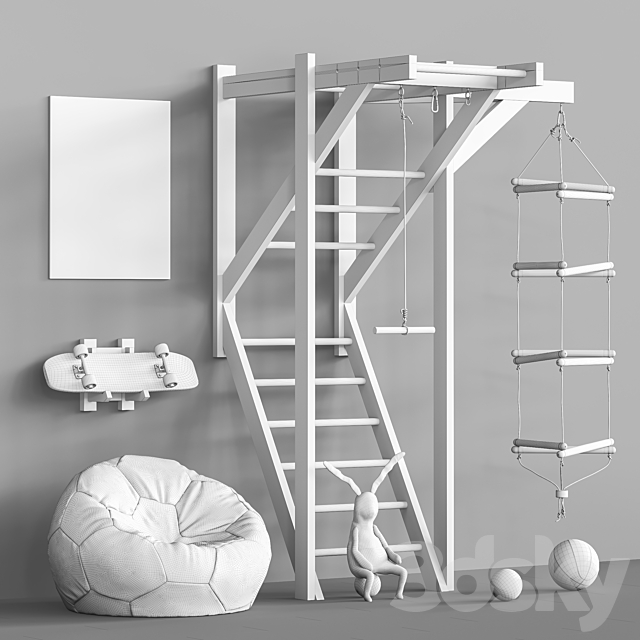 Toys and furniture set 79 3DS Max Model - thumbnail 5