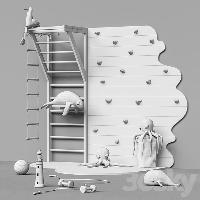 Toys and furniture set 89 3DSMax File - thumbnail 5