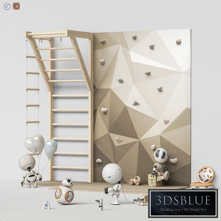 Toys and furniture set 92 3DS Max - thumbnail 3