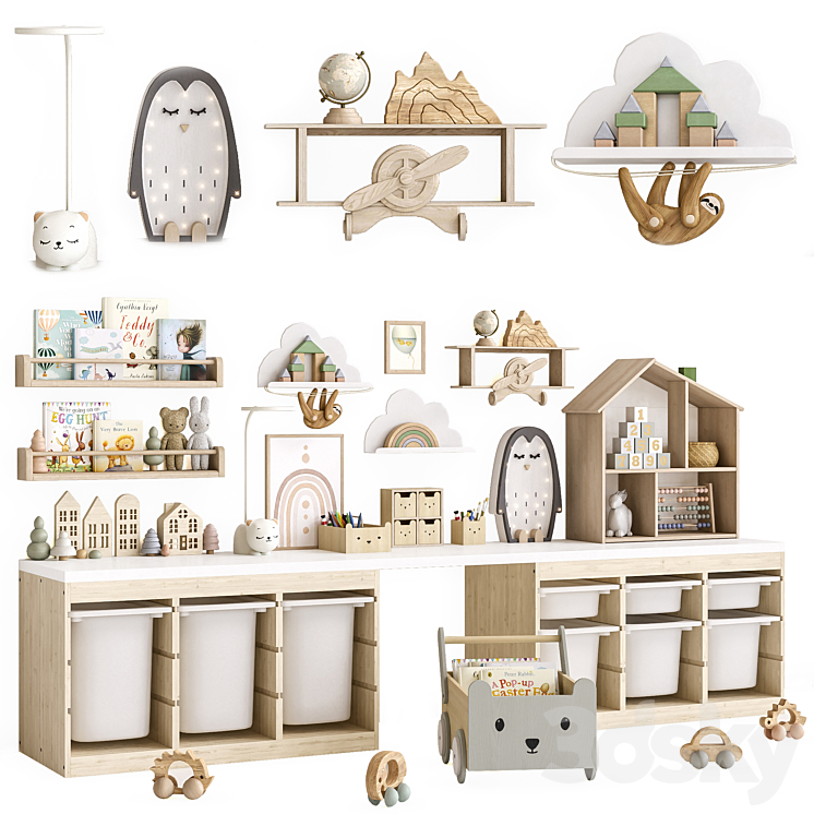 Toys decor and furniture for nursery 1 3DS Max - thumbnail 1