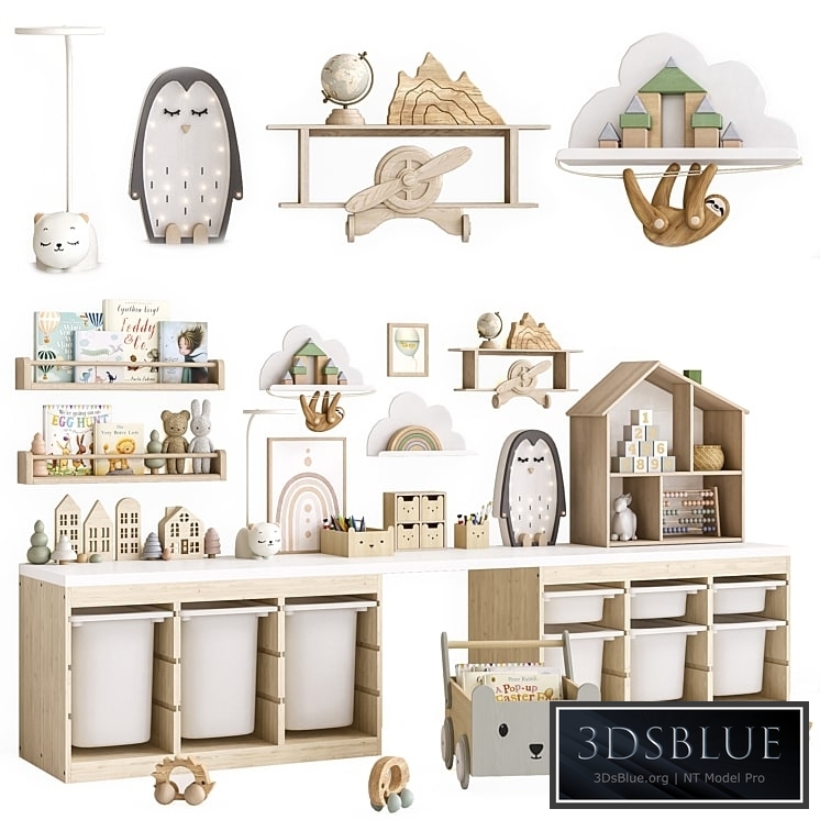 Toys decor and furniture for nursery 1 3DS Max - thumbnail 3