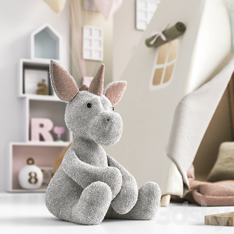 Toys  decor and furniture for nursery 132 3DS Max - thumbnail 2