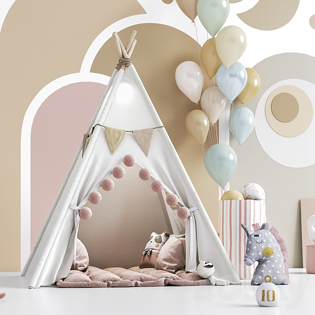 Toys  decor and furniture for nursery 135 3DS Max Model - thumbnail 4