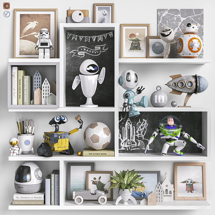 Toys decor and furniture for the nursery 119 3DS Max - thumbnail 1