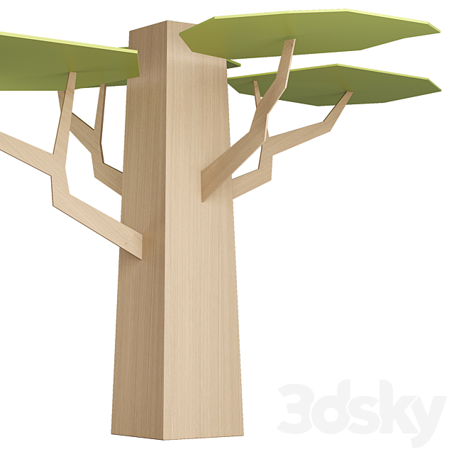 Trees for the play area 3DS Max Model - thumbnail 2