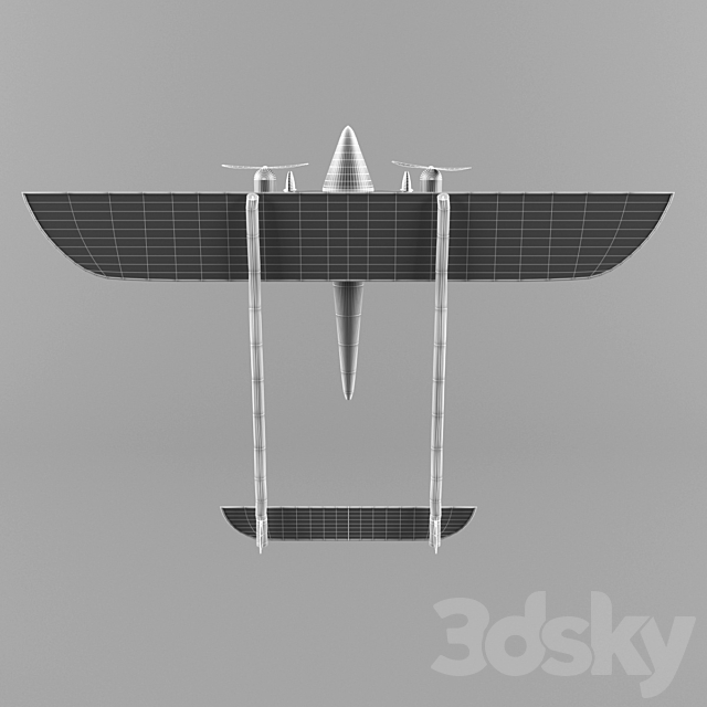 VINTAGE MODEL AIRPLANE 3DS Max Model - thumbnail 3