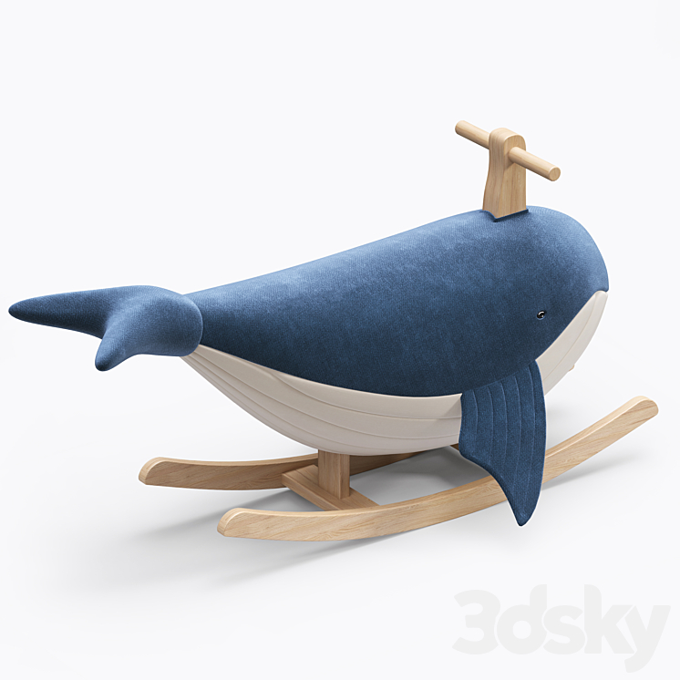 Whale rocker 3DS Max Model - thumbnail 2