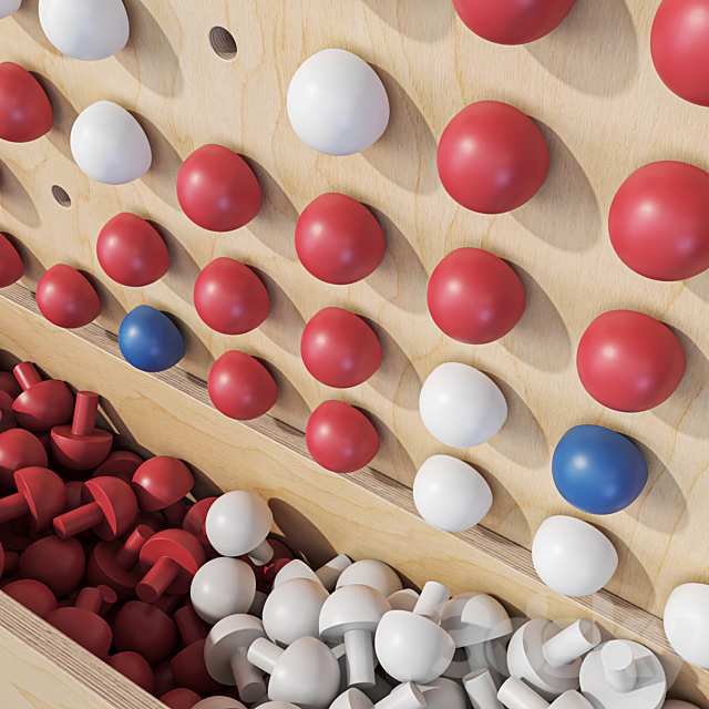 Wooden game board for nursery No. 2 3DSMax File - thumbnail 4