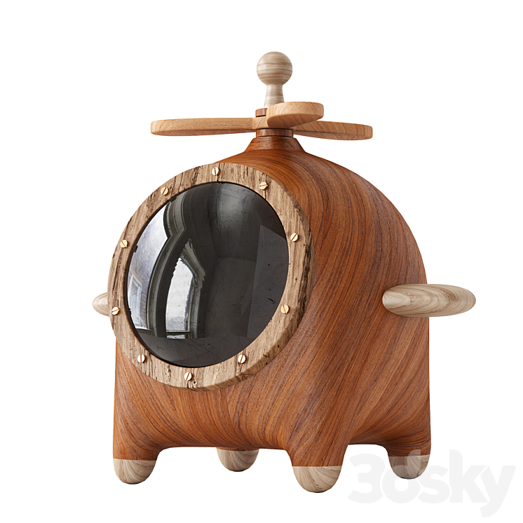 Wooden Jewelry Box Aircraftt 3DS Max Model - thumbnail 1