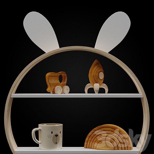 Zara home rabbit board 3DSMax File - thumbnail 2