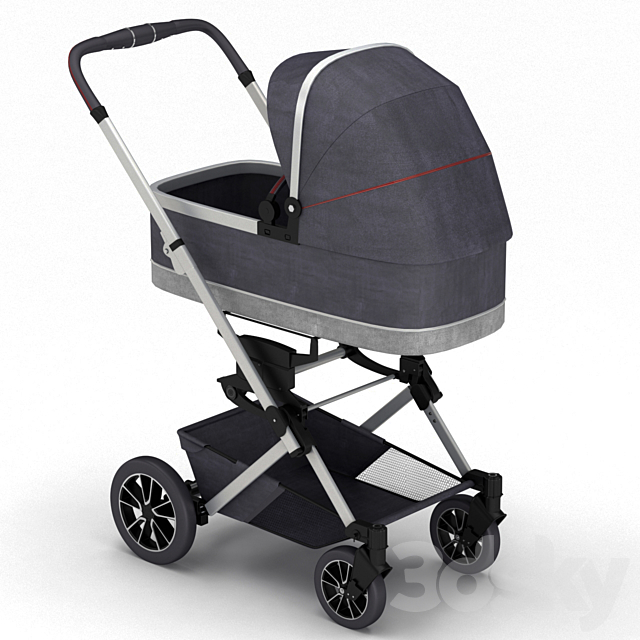 baby stroller Mercedes-benz 3ds Max - thumbnail 2