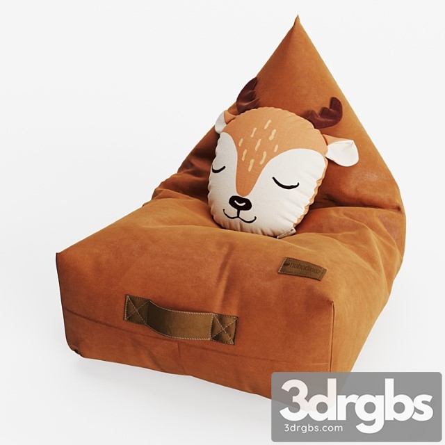 Bean bag chair and pillow from nobodinoz - thumbnail 1