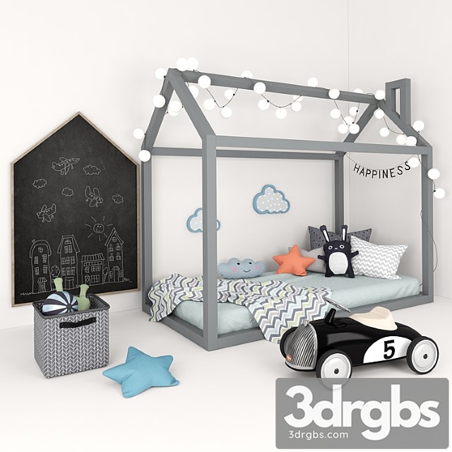 Bed-house with a set of accessories for children - thumbnail 1